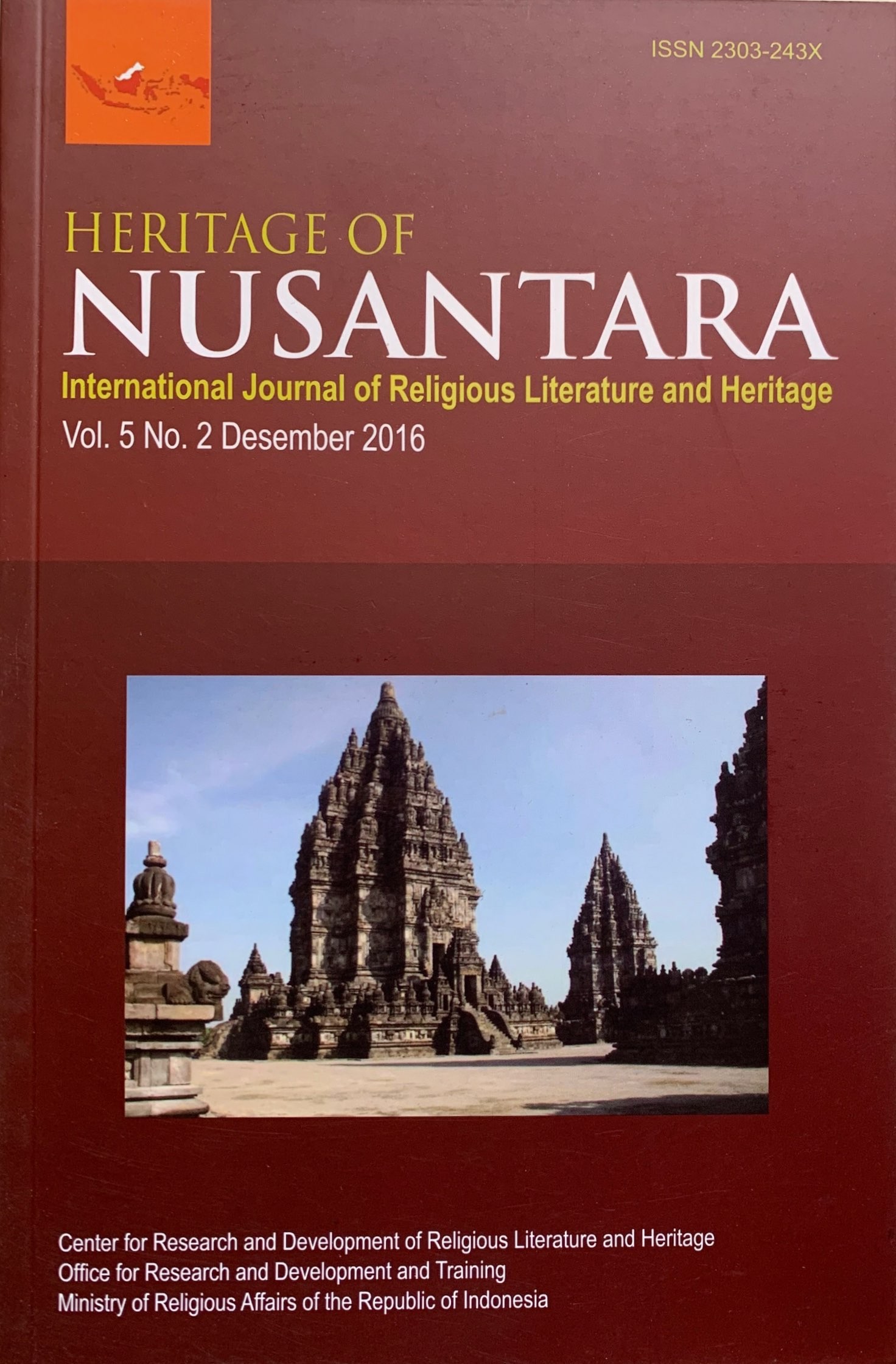 Vol 5 No 2 2016 HERITAGE OF NUSANTARA Heritage Of Nusantara 