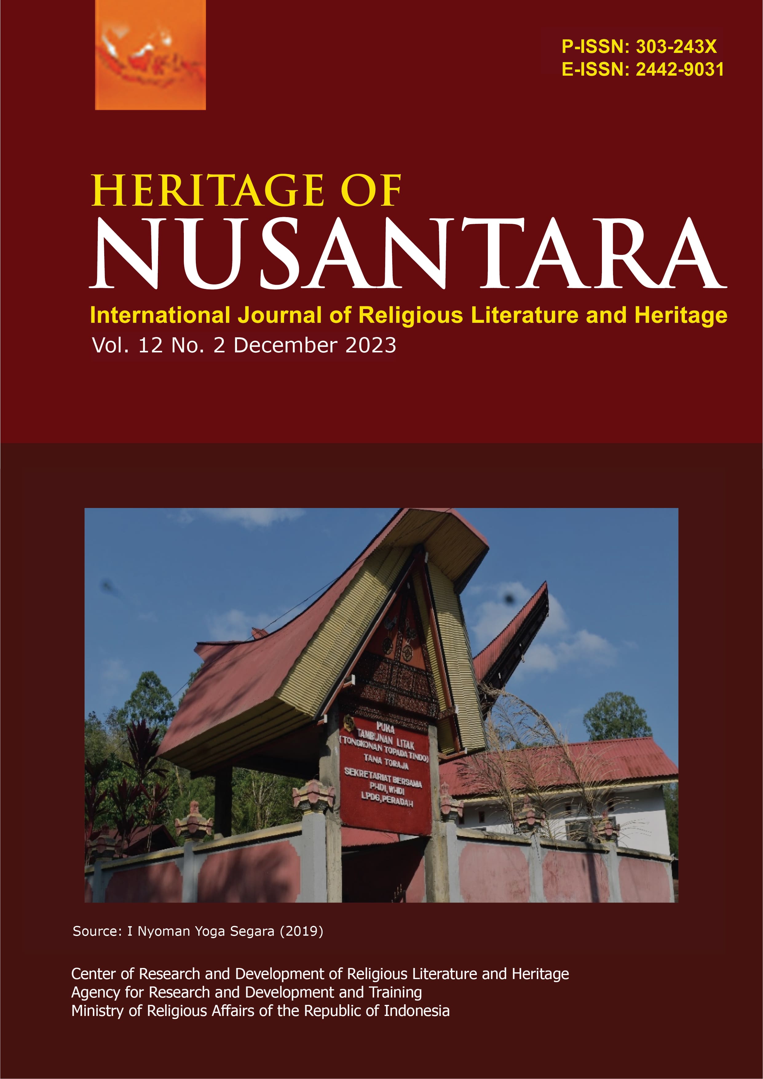 					View Vol. 12 No. 2 (2023): HERITAGE OF NUSANTARA
				